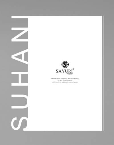 SAYURI SUHANI 5549 TO 5551 DESIGNER EMBROIDERY SALWAR SUIT WHOLESALER IN SURAT